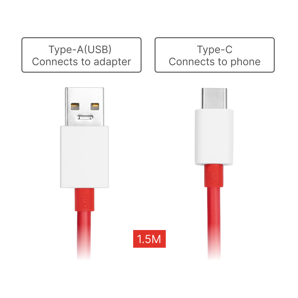 Oneplues USB-A to Type-C Fast Charging Cable | Free Shipping