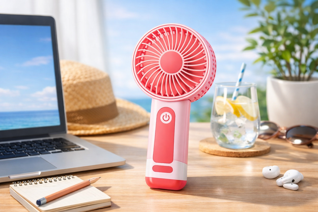 🔥 Trendliko COOL BREEZE – Portable Rechargeable Fan (6 Speed Levels)